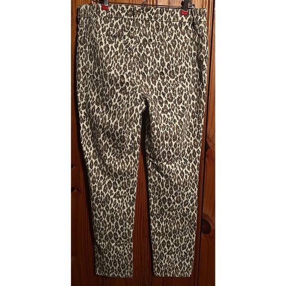 Chicos so slimming girlfriend slim leg ankle jeans cheetah print size 6 regular - Picture 4 of 4